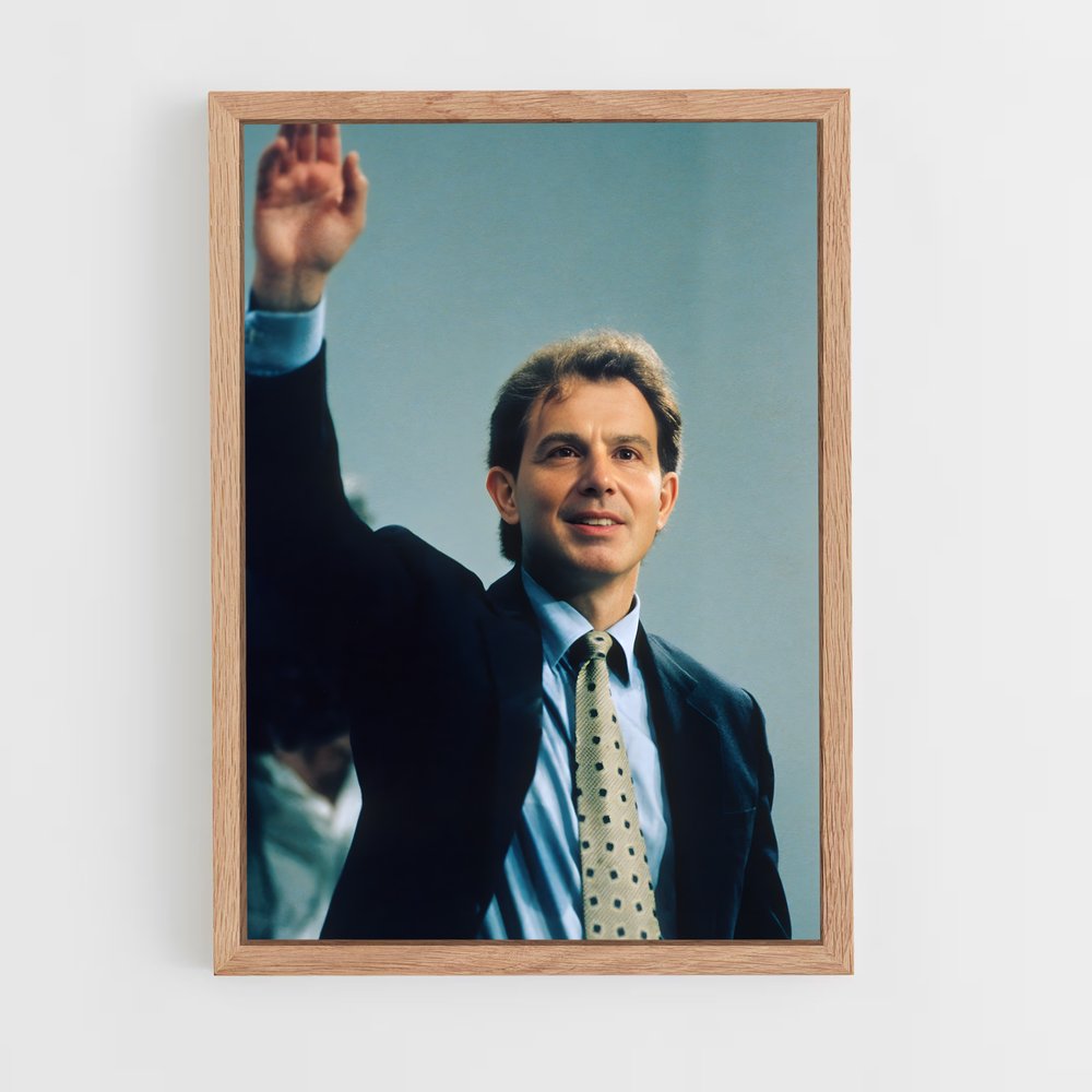 ap-tony blair-4 cadre Bois clair