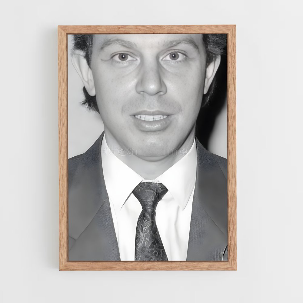 ap-tony blair-5 cadre Bois clair
