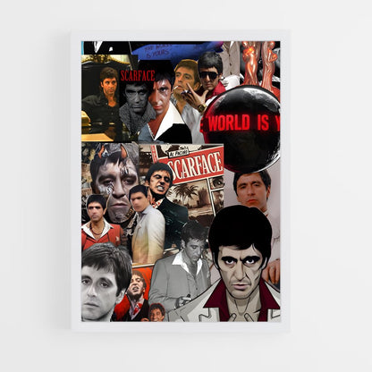 ap-tony montana-9 cadre Blanc