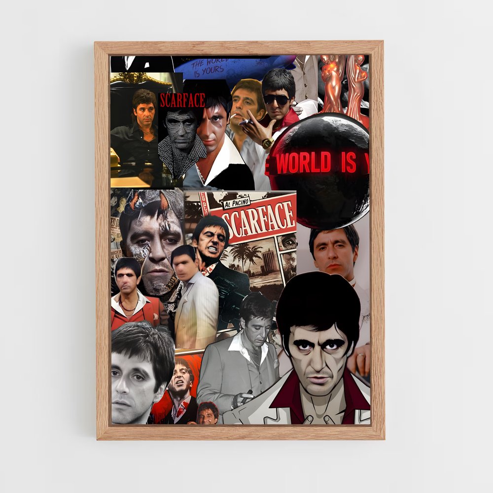 ap-tony montana-9 cadre Bois clair