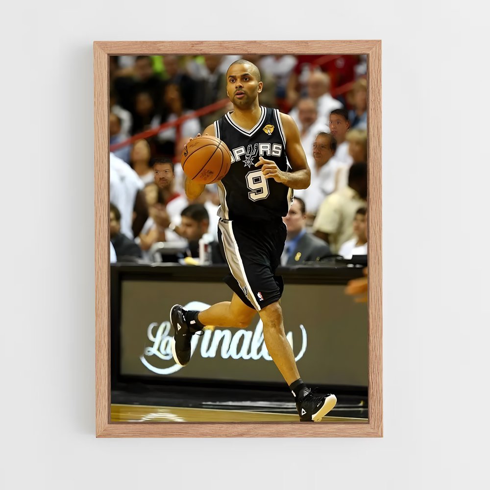 ap-tony parker-9 cadre Bois clair