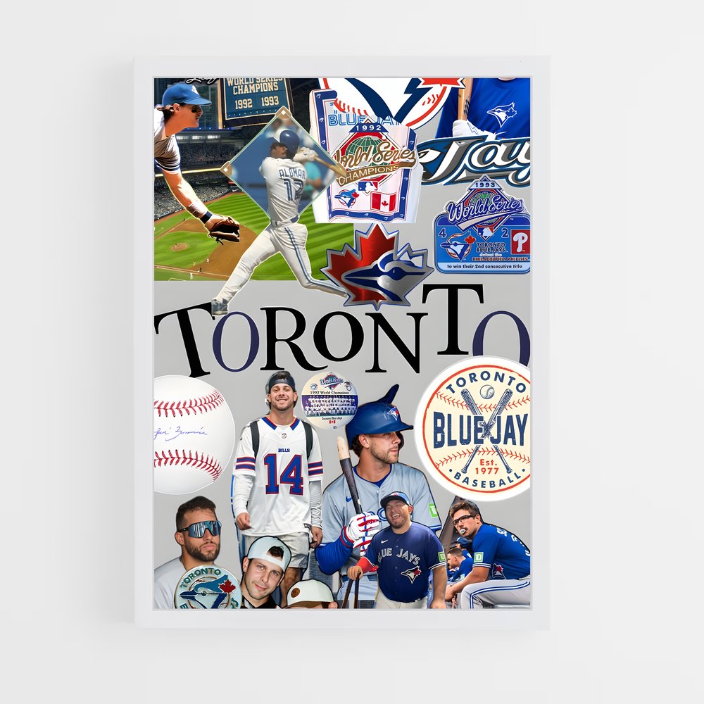 ap-toronto blue jays-8 cadre Blanc
