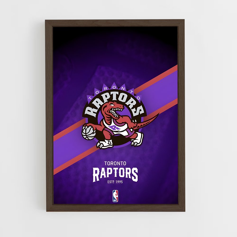 ap-toronto raptors-3 cadre Bois foncé