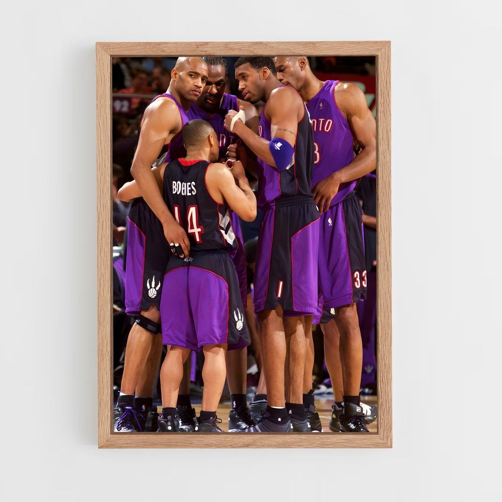 ap-toronto raptors-6 cadre Bois clair