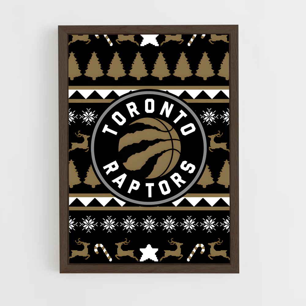 ap-toronto raptors-7 cadre Bois foncé