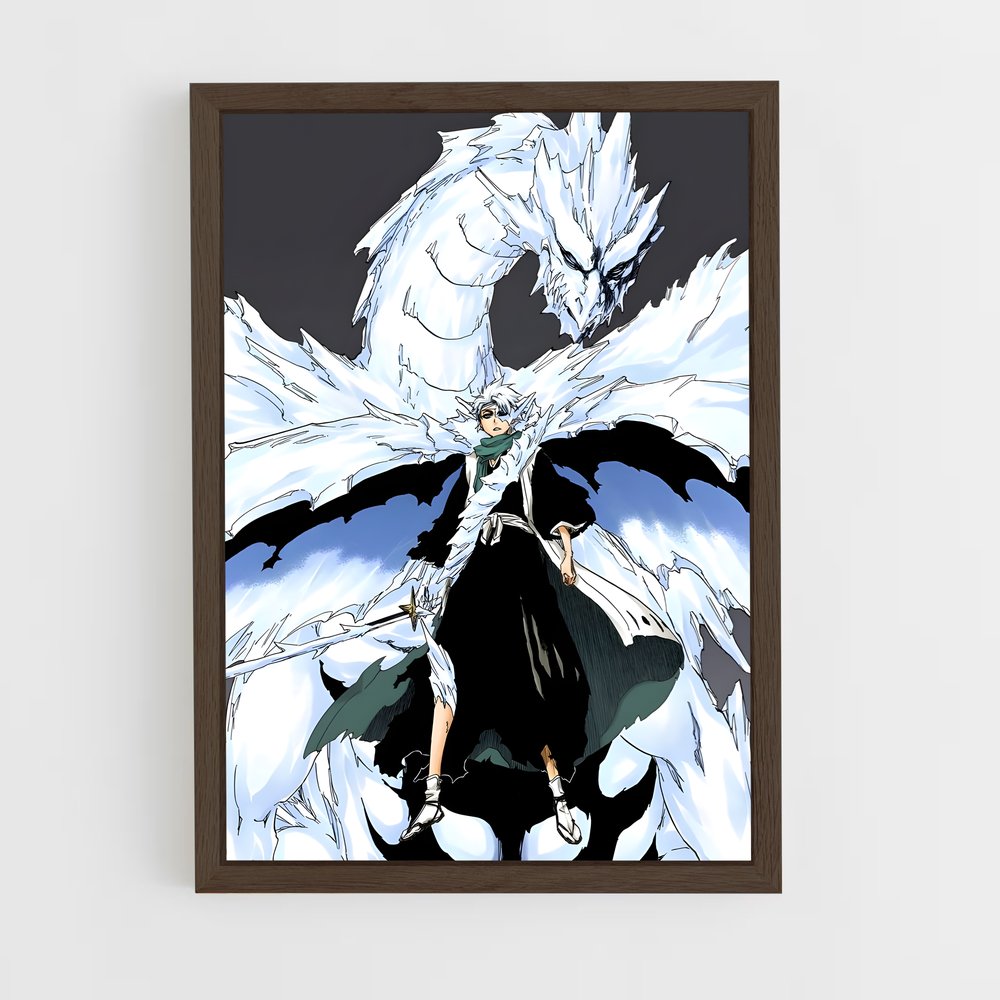 ap-toshiro hitsugaya-3 cadre Bois foncé