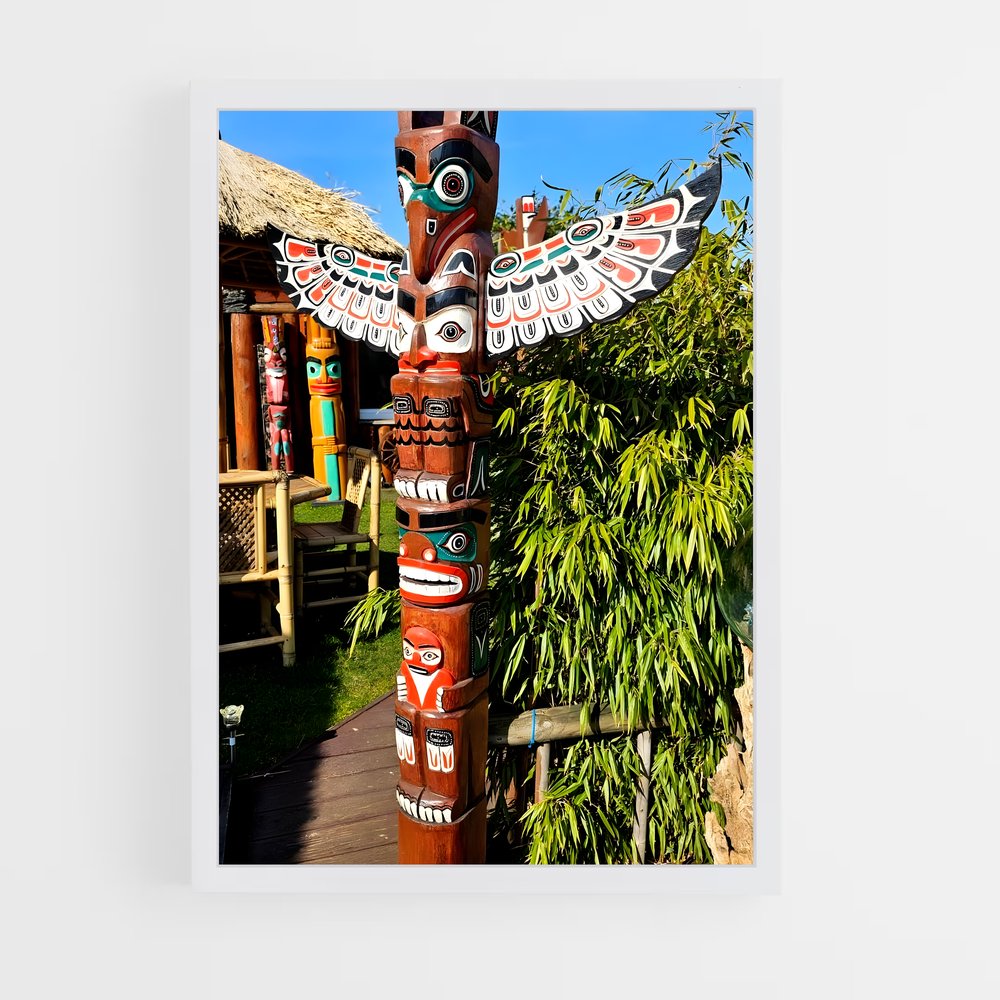 ap-totem poles-1 cadre Blanc