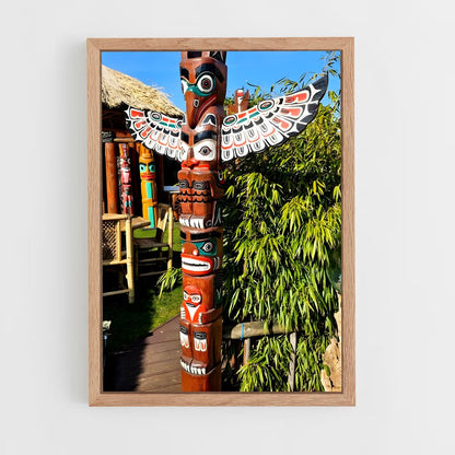 ap-totem poles-1 cadre Bois clair