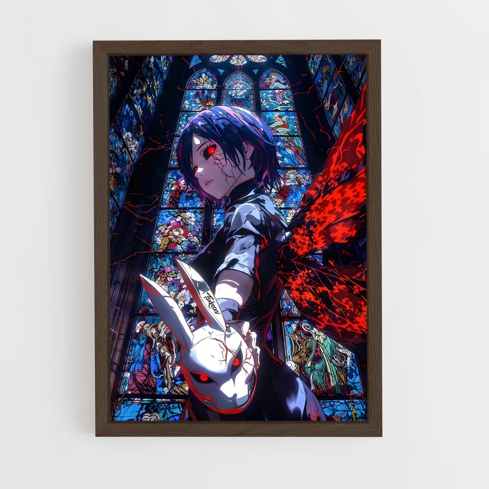 ap-touka kirishima-2 cadre Bois foncé
