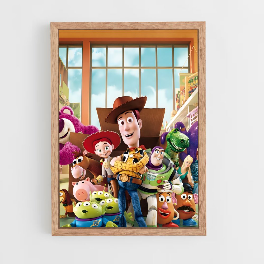 ap-toy story-3 cadre Bois clair