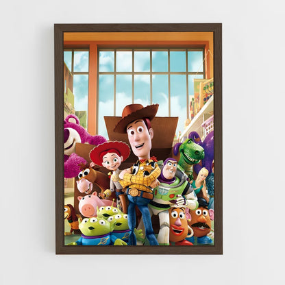 ap-toy story-3 cadre Bois foncé