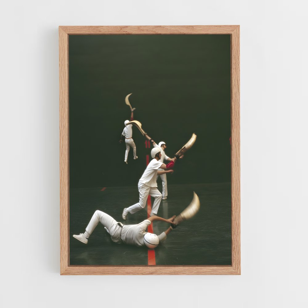 ap-traditional basque pelota-4 cadre Bois clair