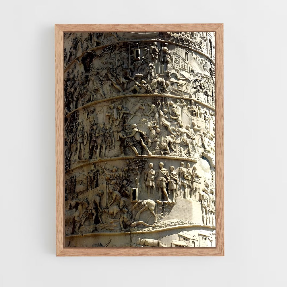 ap-trajan column reliefs-10 cadre Bois clair