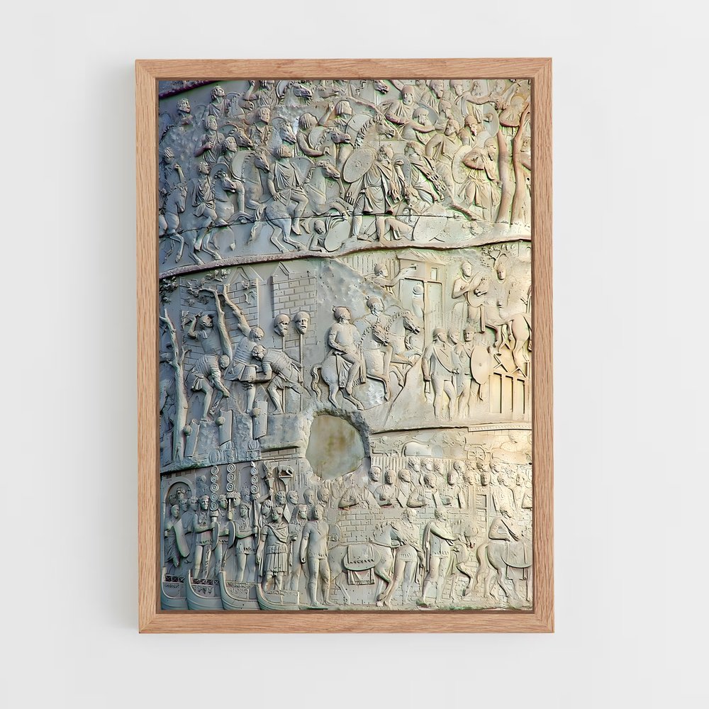 ap-trajan column reliefs-4 cadre Bois clair