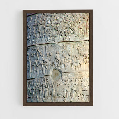 ap-trajan column reliefs-4 cadre Bois foncé