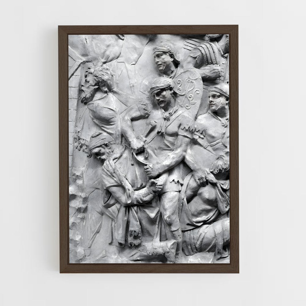 ap-trajan column reliefs-5 cadre Bois foncé