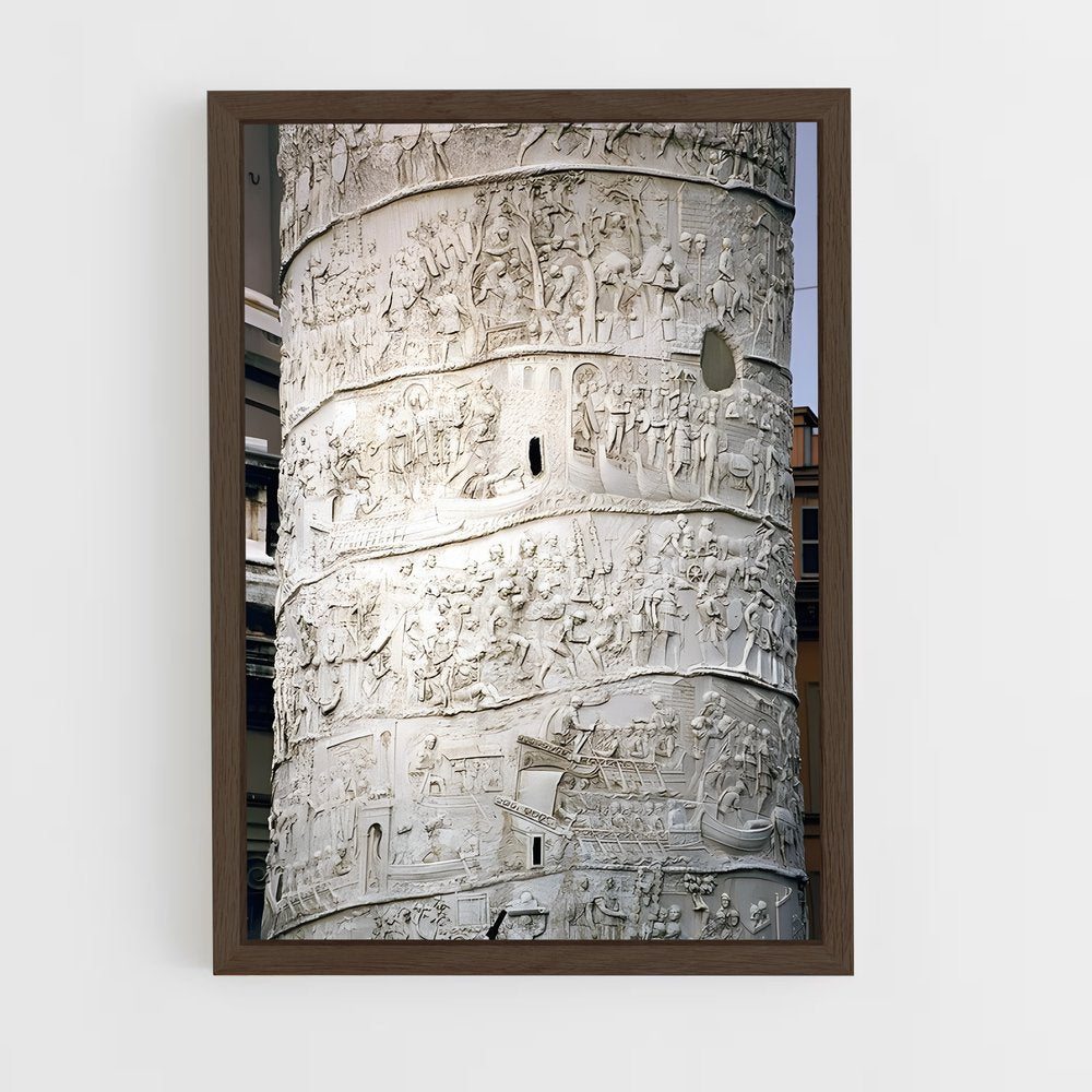 ap-trajan column reliefs-8 cadre Bois foncé