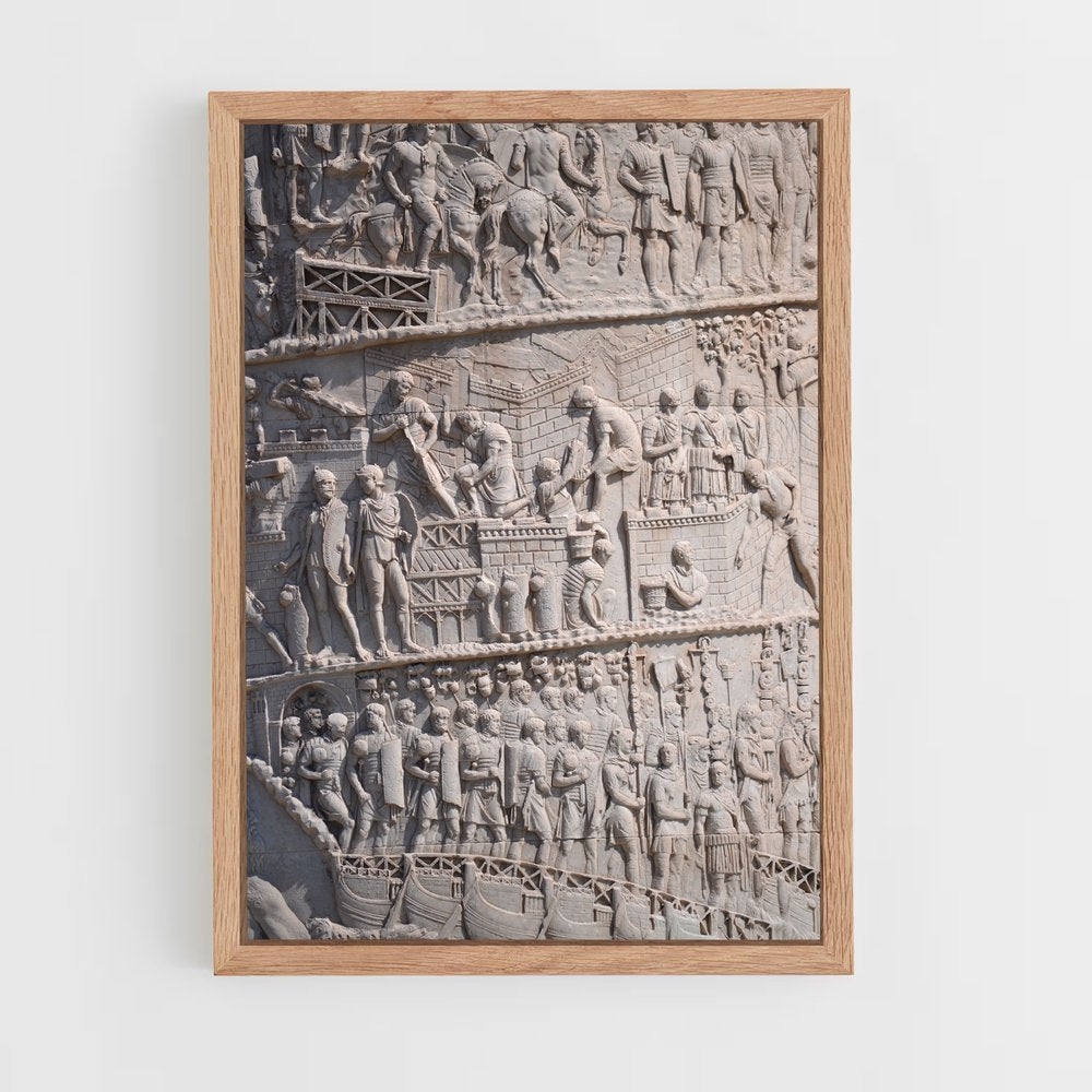 ap-trajan column reliefs-9 cadre Bois clair