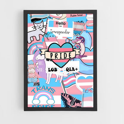 ap-transgender flag-1 cadre Noir