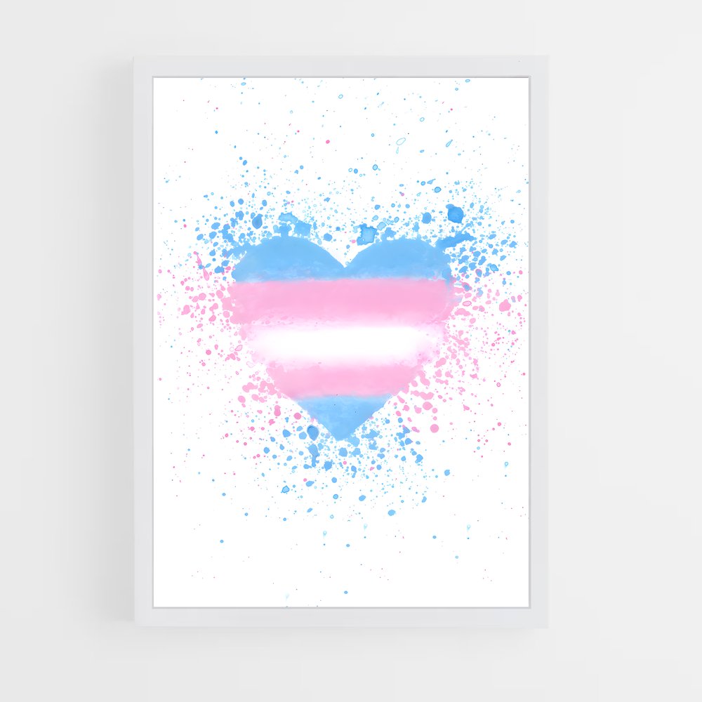 ap-transgender flag-3 cadre Blanc