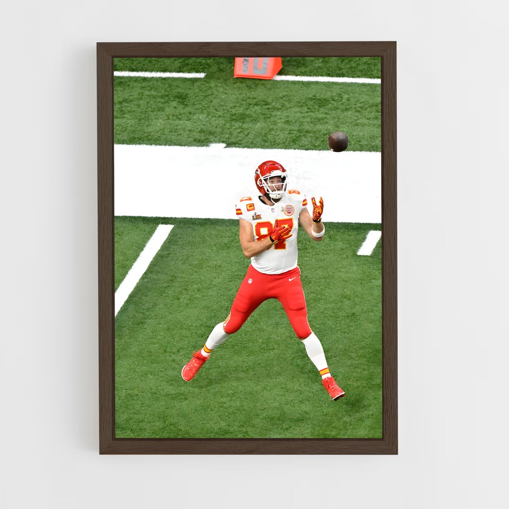 ap-travis kelce-4 cadre Bois foncé