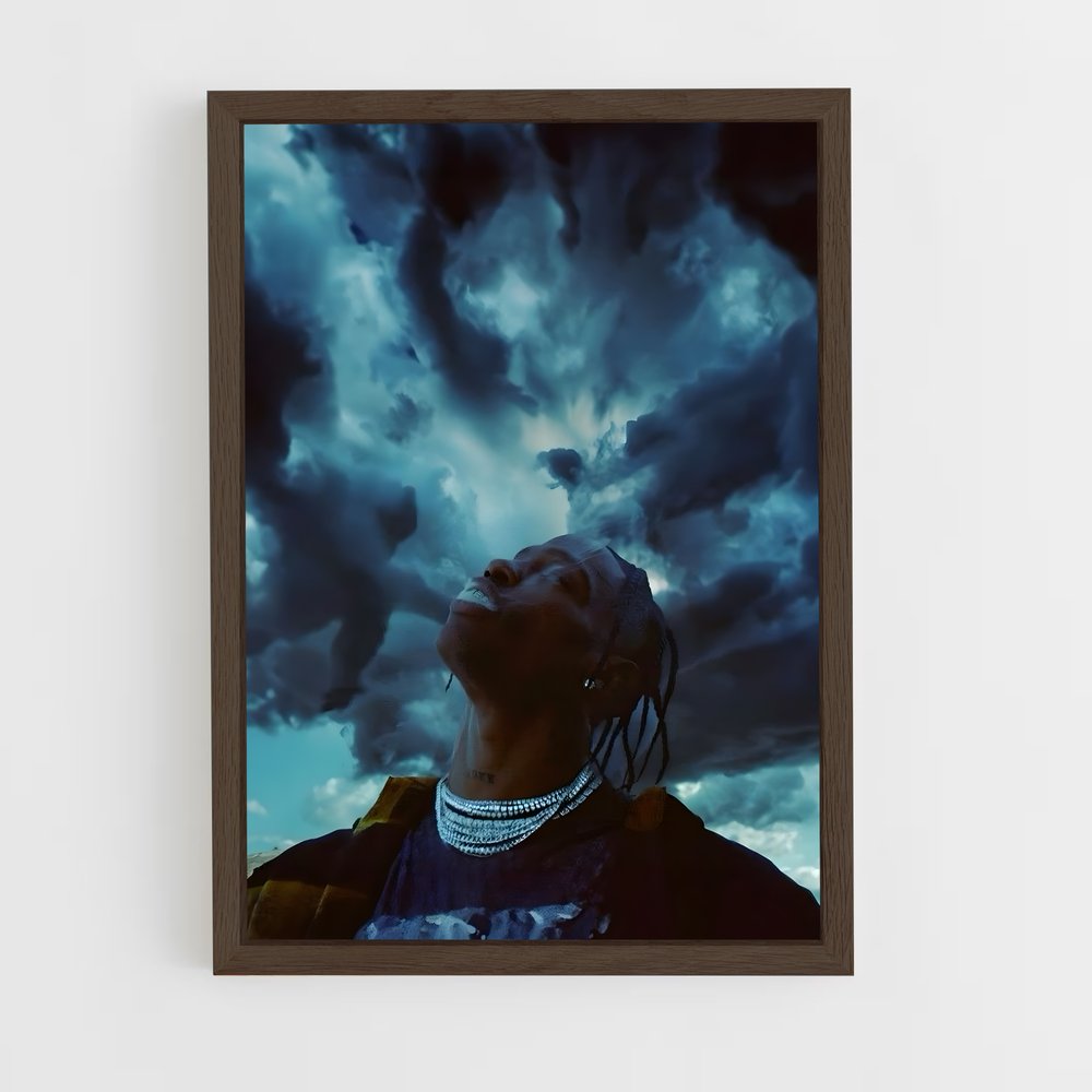 ap-travis scott-10 cadre Bois foncé