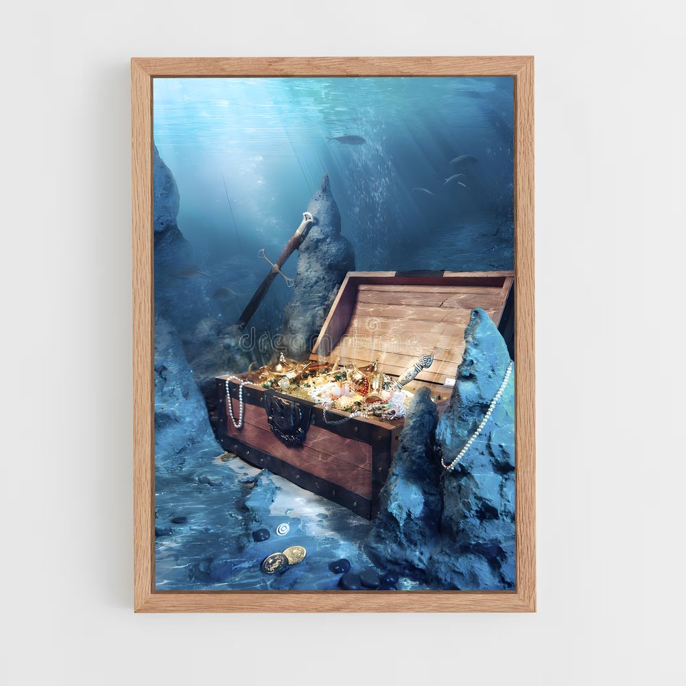 ap-treasure chest-1 cadre Bois clair