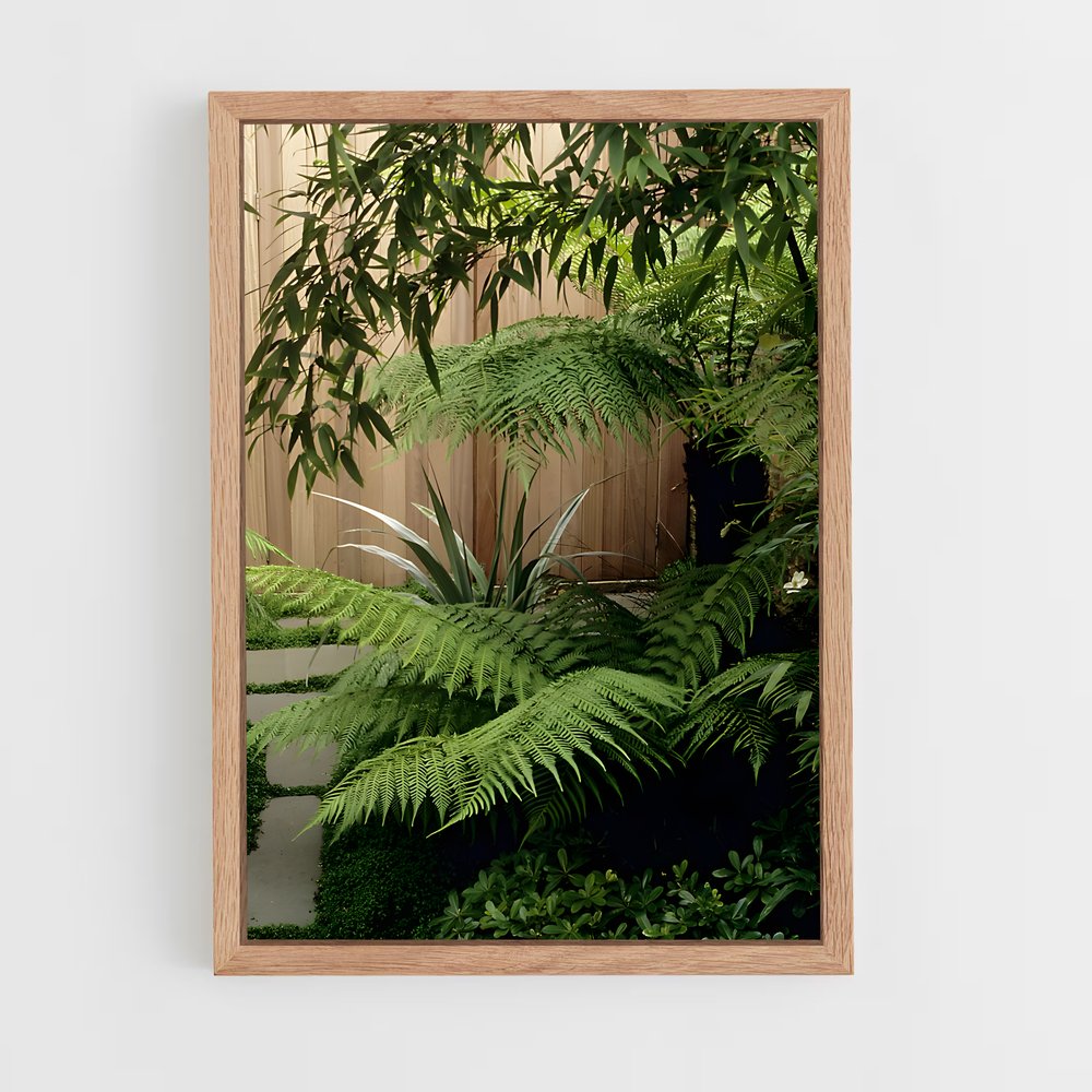 ap-tree fern-2 cadre Bois clair
