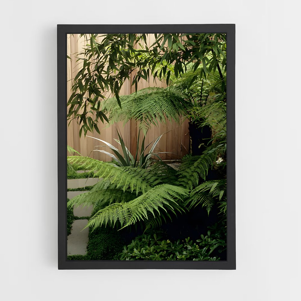 ap-tree fern-2 cadre Noir