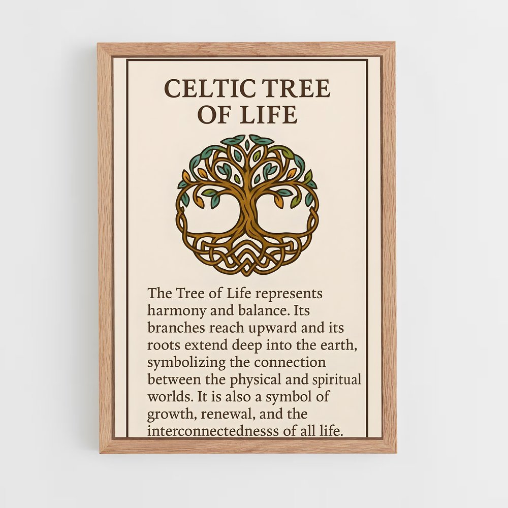 ap-tree of life-6 cadre Bois clair