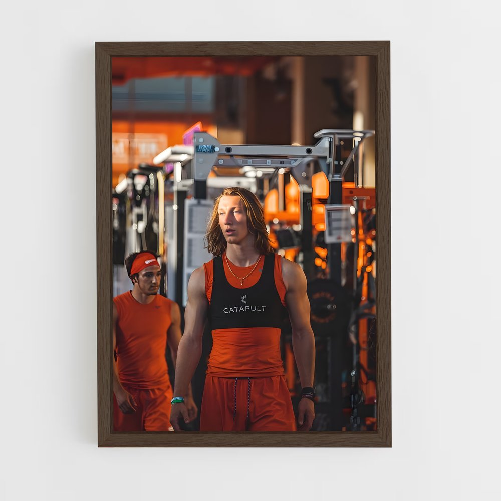 ap-trevor lawrence-1 cadre Bois foncé