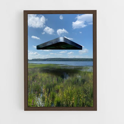 ap-triangle ufo-4 cadre Bois foncé