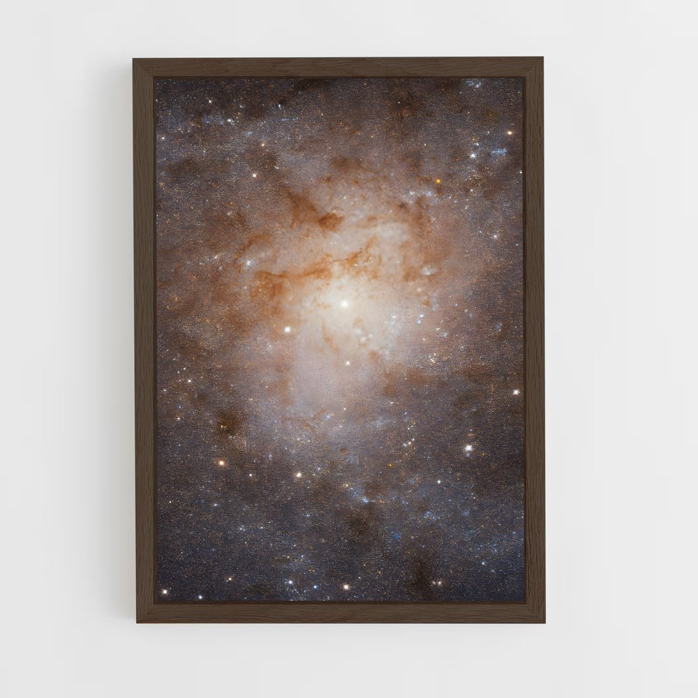 ap-triangulum galaxy-3 cadre Bois foncé
