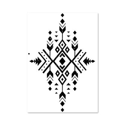 Poster Flocon Tribal