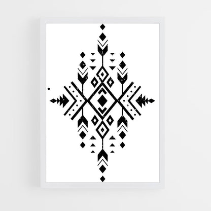 ap-tribal patterns-3 cadre Blanc