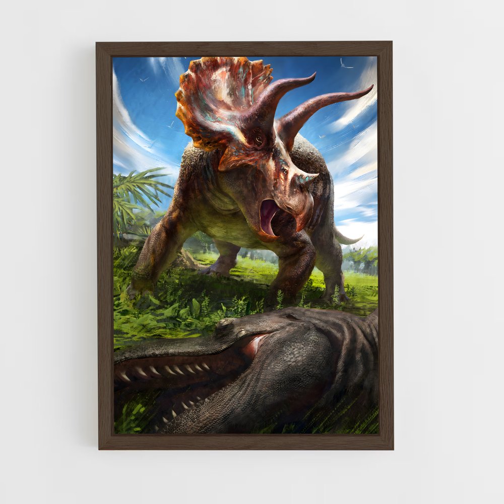 ap-triceratops-1 cadre Bois foncé