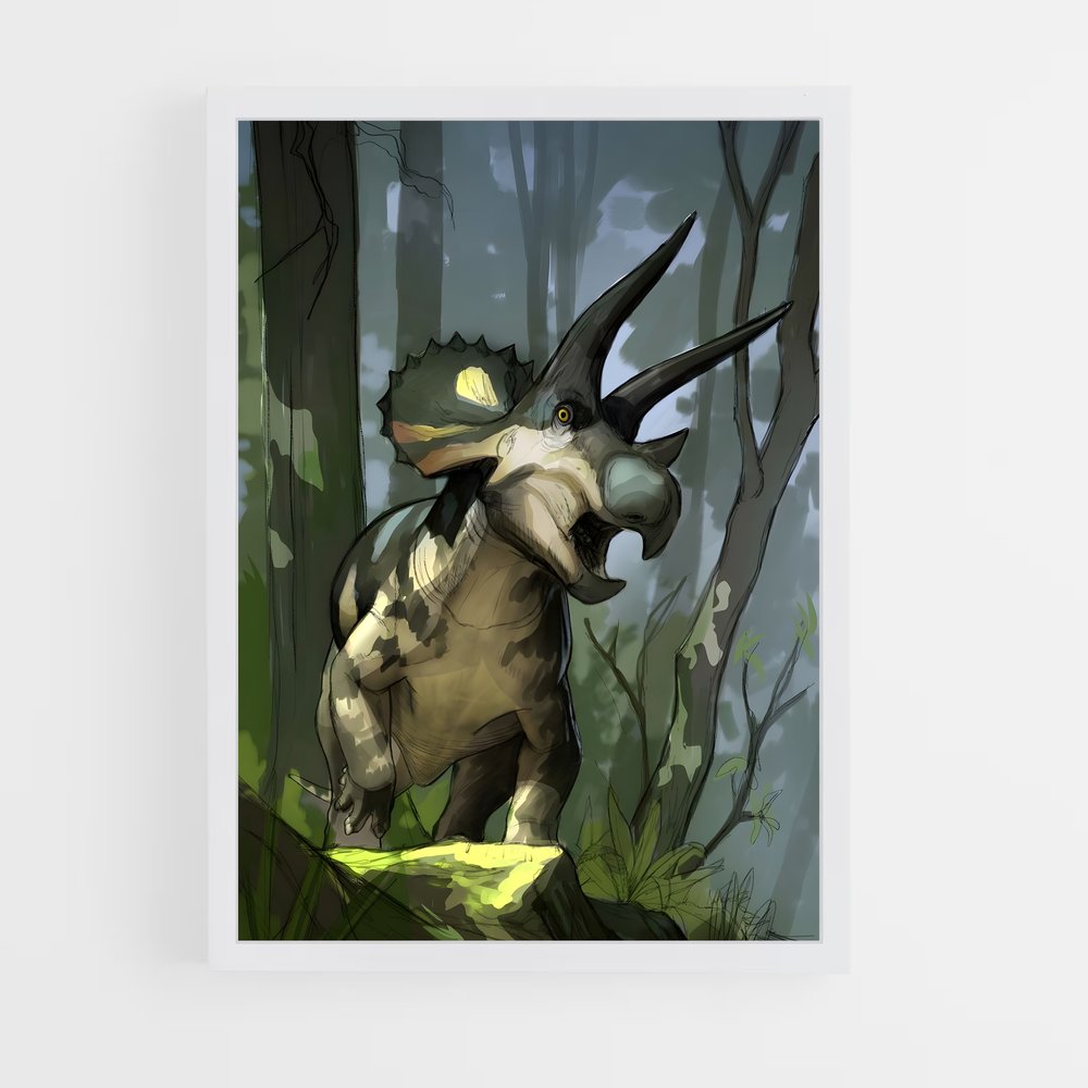 ap-triceratops-2 cadre Blanc