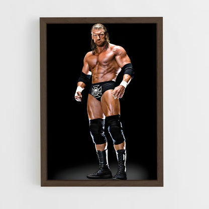 ap-triple h-1 cadre Bois foncé