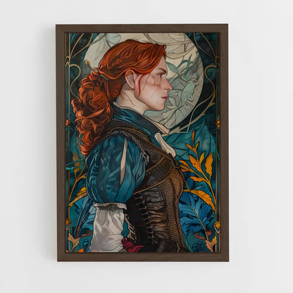 ap-triss merigold-4 cadre Bois foncé