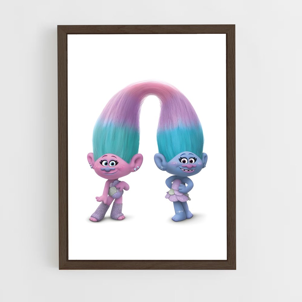 ap-trolls-2 cadre Bois foncé