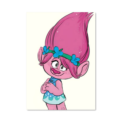 Poster Petite Troll Enchantée