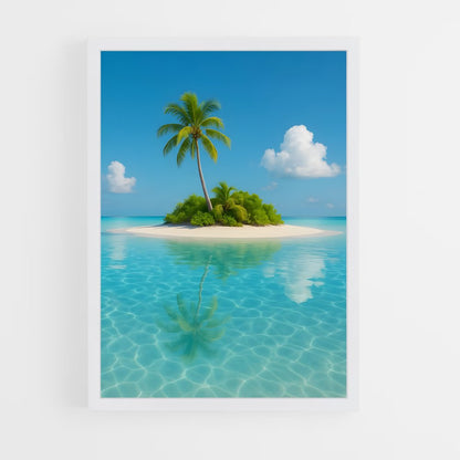 ap-tropical beach-24 cadre Blanc