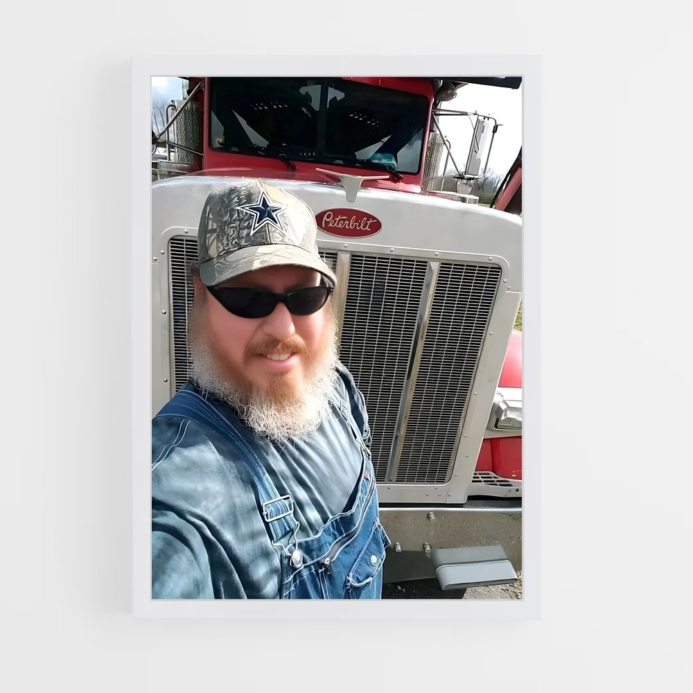 ap-truck driver-2 cadre Blanc