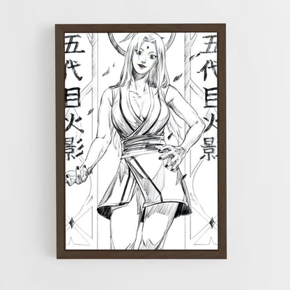 ap-tsunade-3 cadre Bois foncé