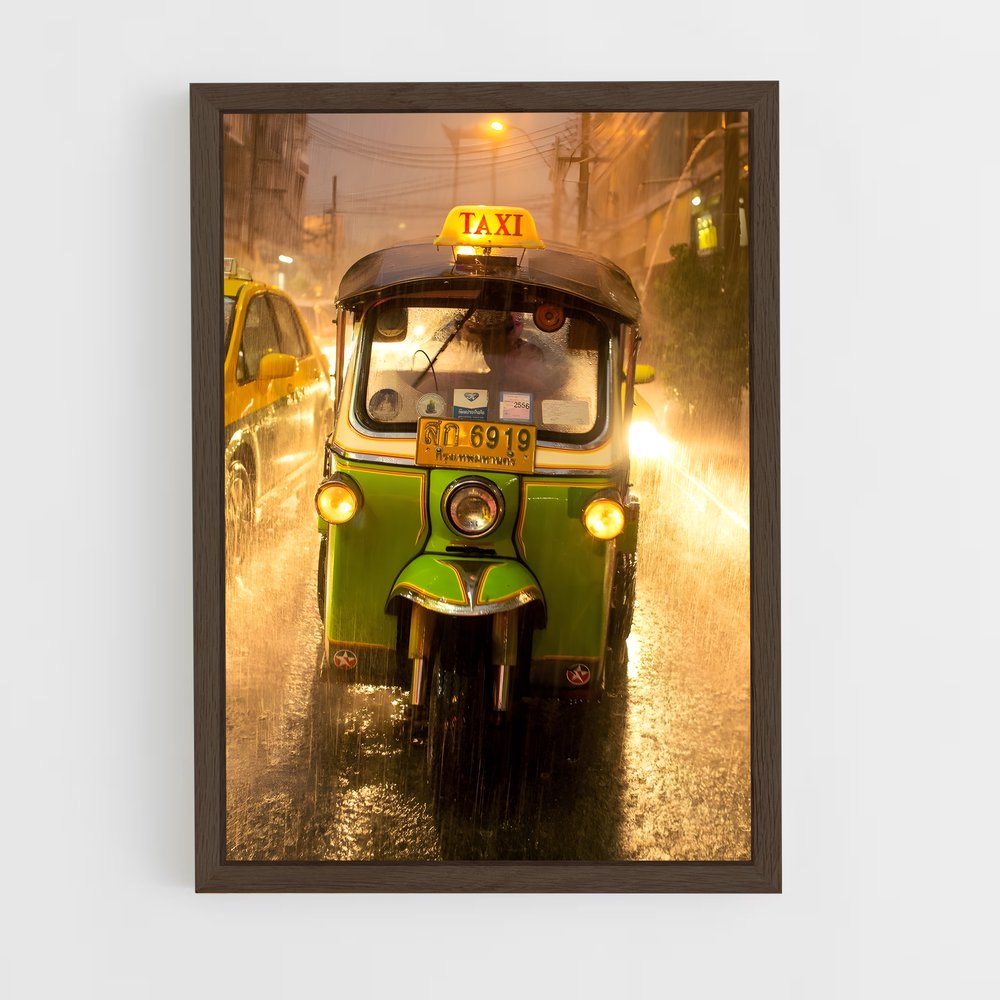 ap-tuk tuk bangkok-10 cadre Bois foncé