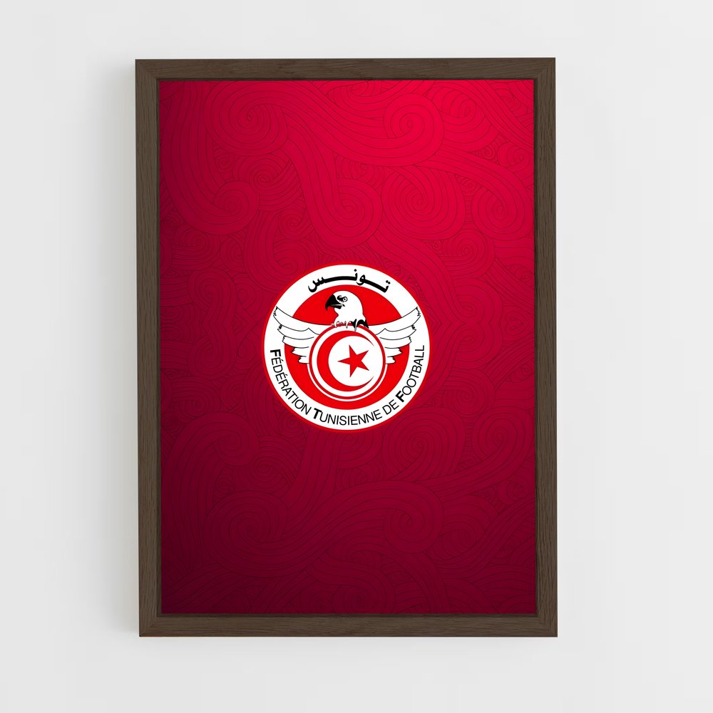 ap-tunisia national football team-5 cadre Bois foncé