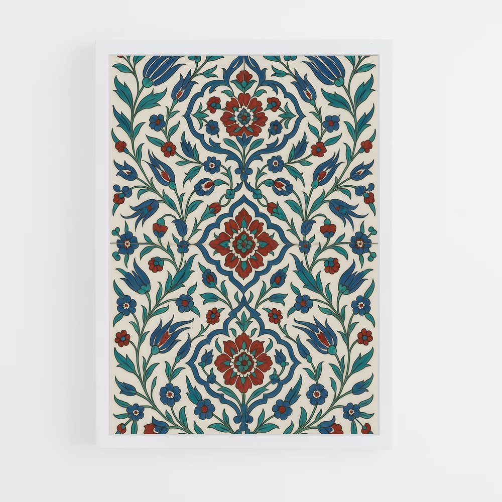 ap-turkish patterns-2 cadre Blanc