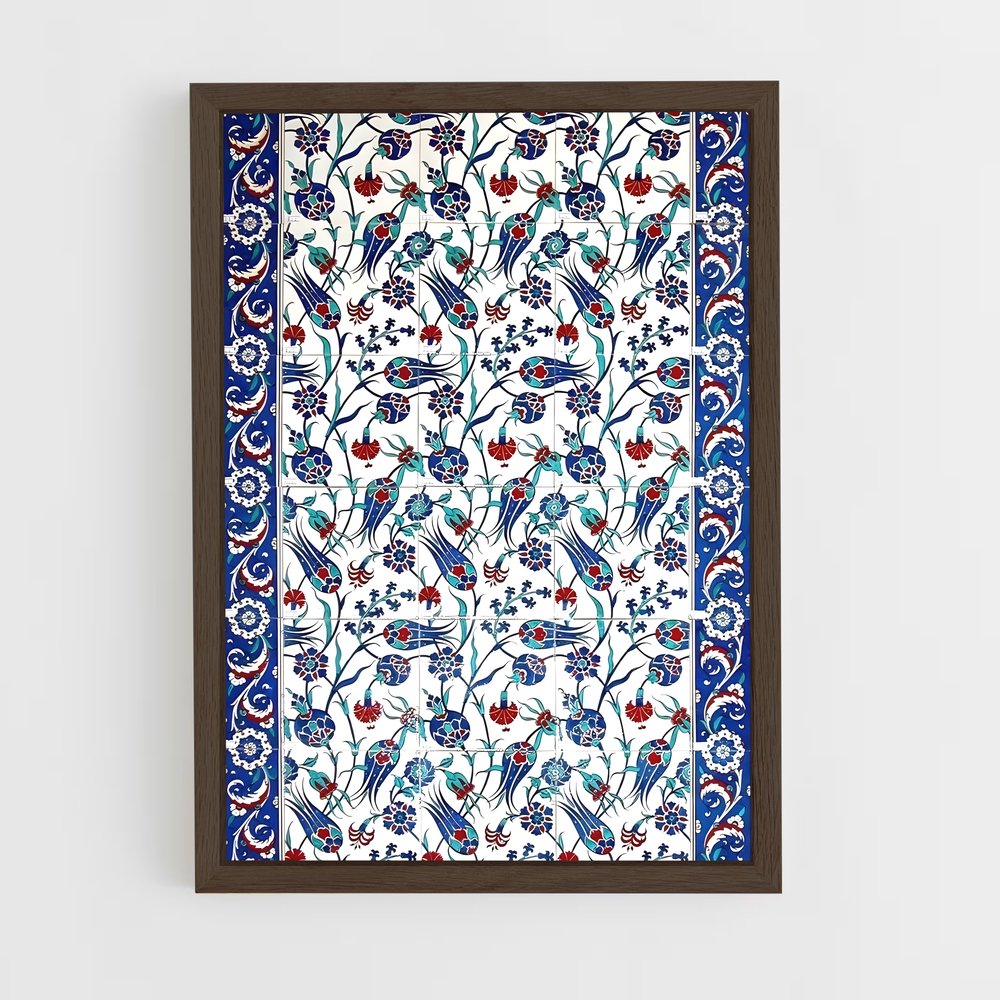 ap-turkish patterns-5 cadre Bois foncé