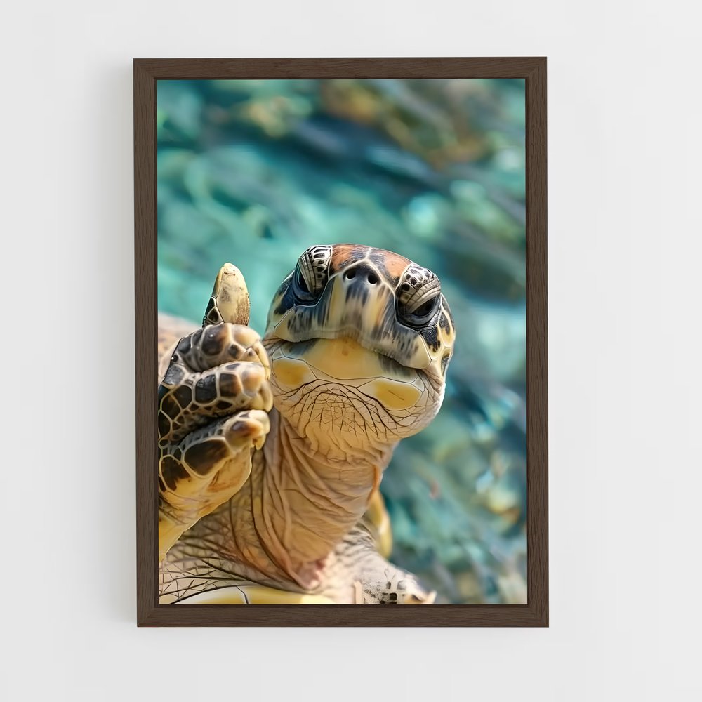 ap-turtle-3 cadre Bois foncé
