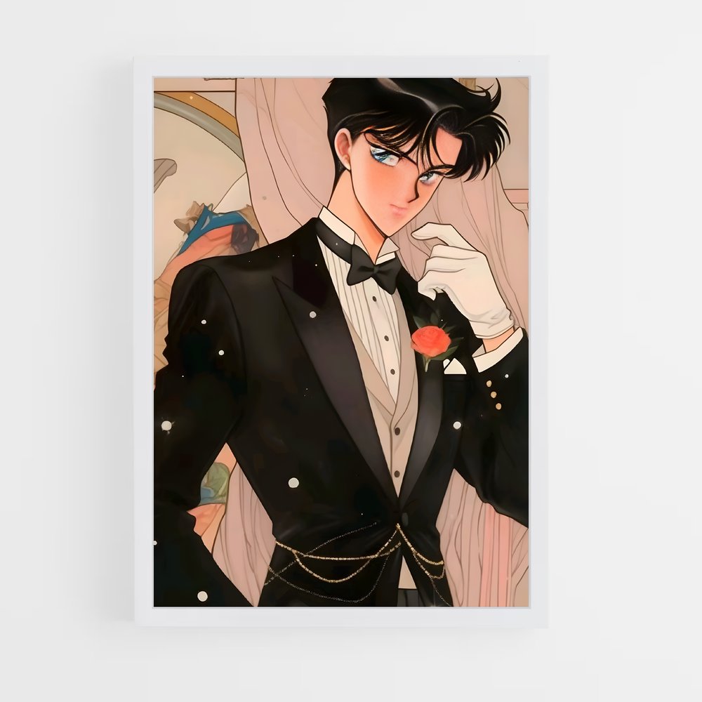 ap-tuxedo mask-4 cadre Blanc